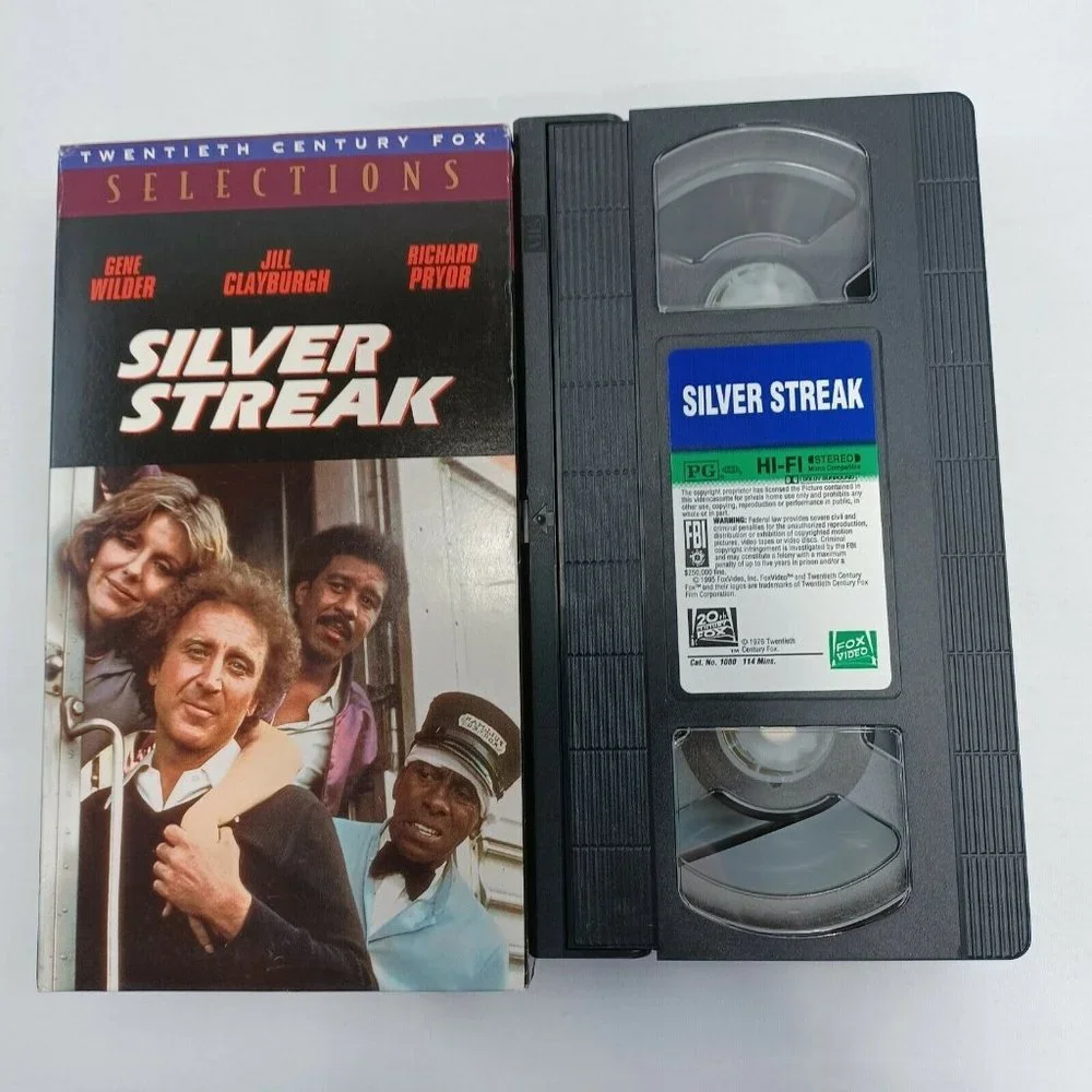 Silver Streak VHS Tape Movie Gene Wilder and Richard Pryor